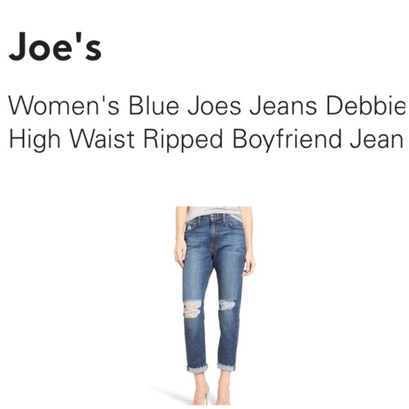 Joe's Jeans Denim - NWT Joe’s high rise straight ankle ripped jeans